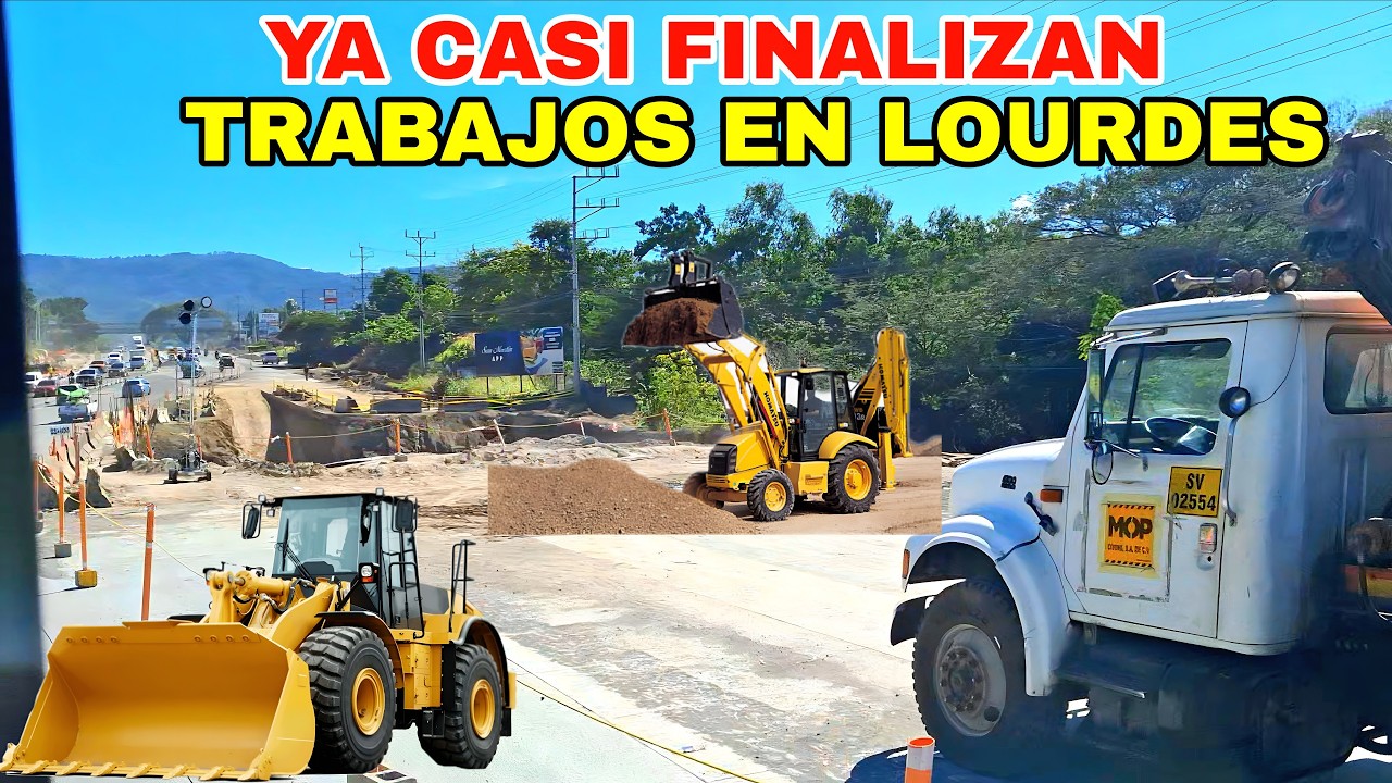YA CASI FINALIZAN LOS TRABAJOS DE AMPLIACIÓN DE CARRETERA EN LOURDES. 