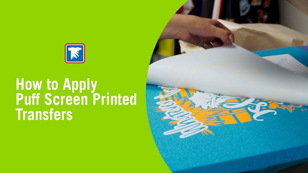 How to Apply Puff Screen Printed Transfers