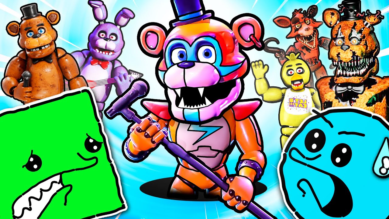 TODOS LOS FNAF EN UN SOLO VIDEO | five nights at freddy's ft @CuadraditoyCirculitoVlogs