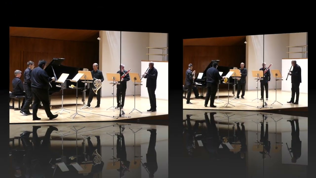 Sexteto de Tom&aacute;s Bret&oacute;n para piano y vientos. Breton Sextet for winds and piano.