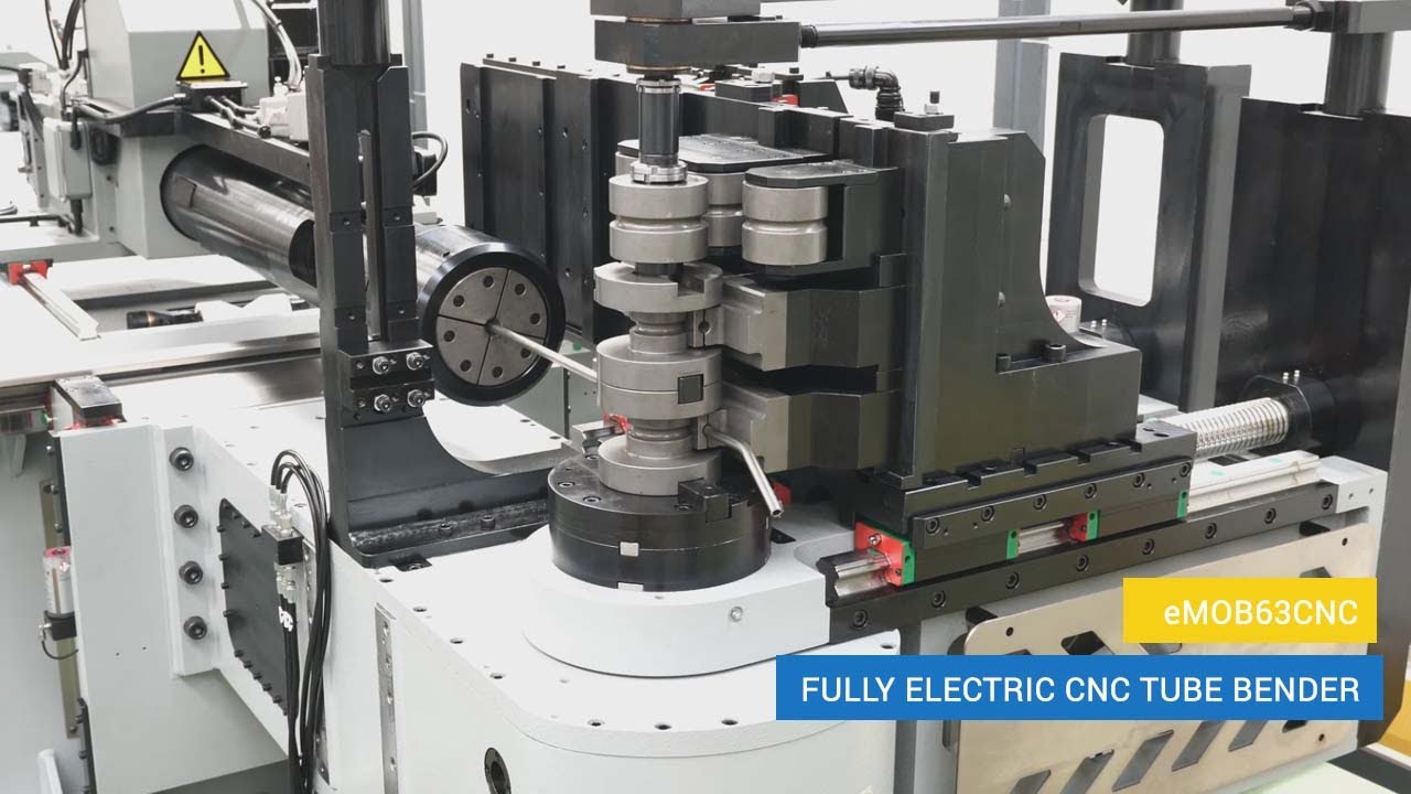 Fully Electric CNC Tube Bending Machine -  eMOB63CNC - Jet Fuel Lines Application  | AMOB