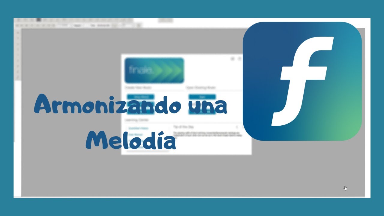 Finale Tutorial Armonizando una Melodía
