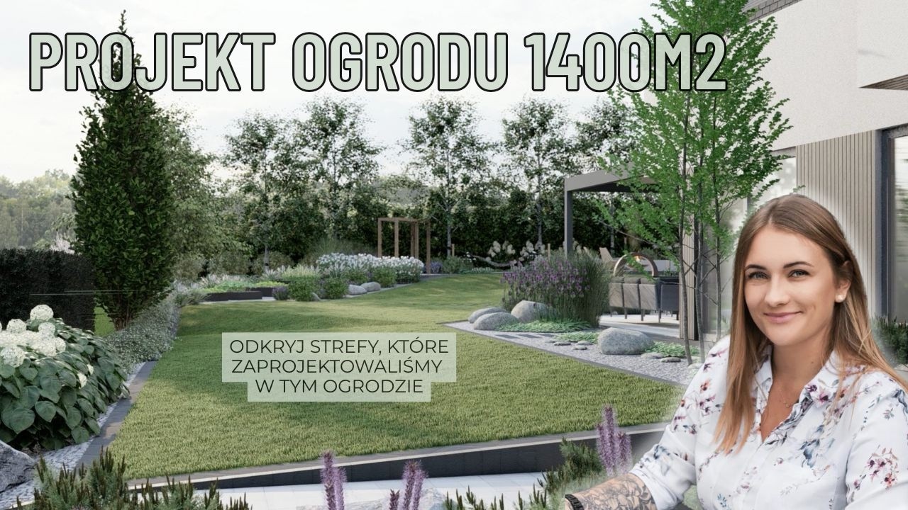 Projekt ogrodu nowoczesnego - 1400m2 spacer po ogrodzie #ogr&oacute;d #projektogrodu #projektowanieogrod&oacute;w