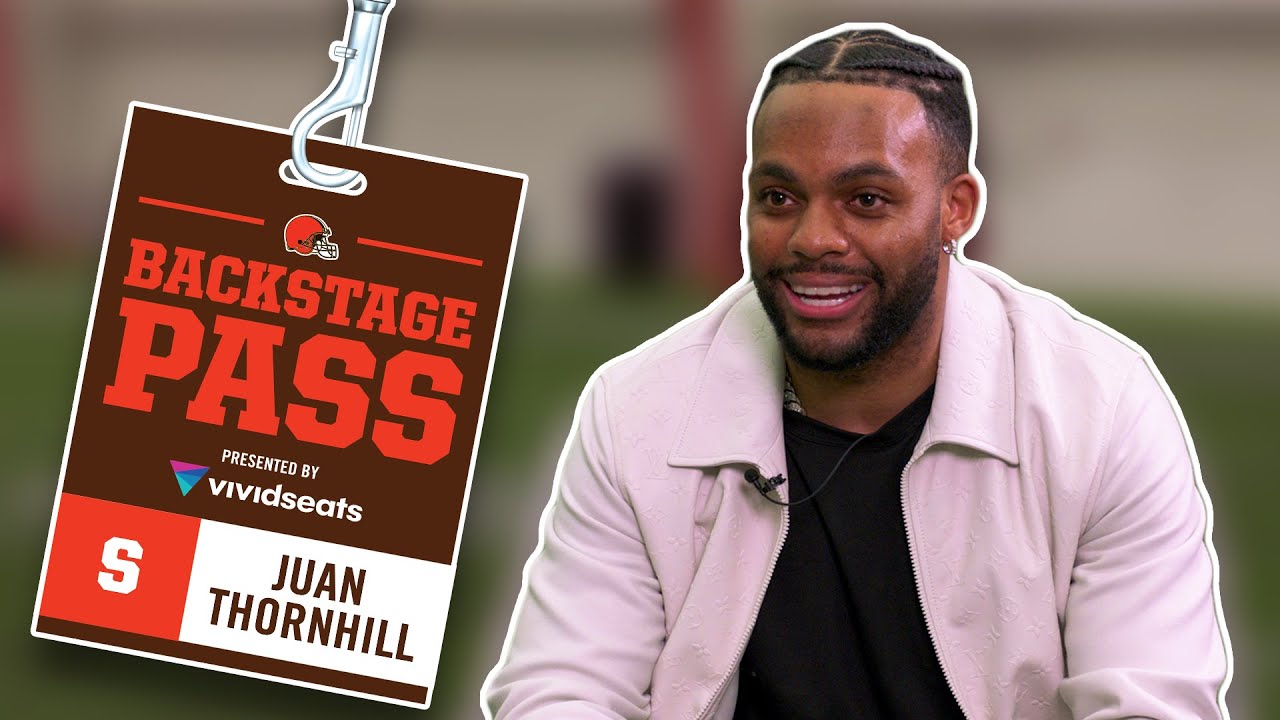 Talking INT's and Love of Football with Safety Juan Thornhill | Backstage Pass | Cleveland Browns