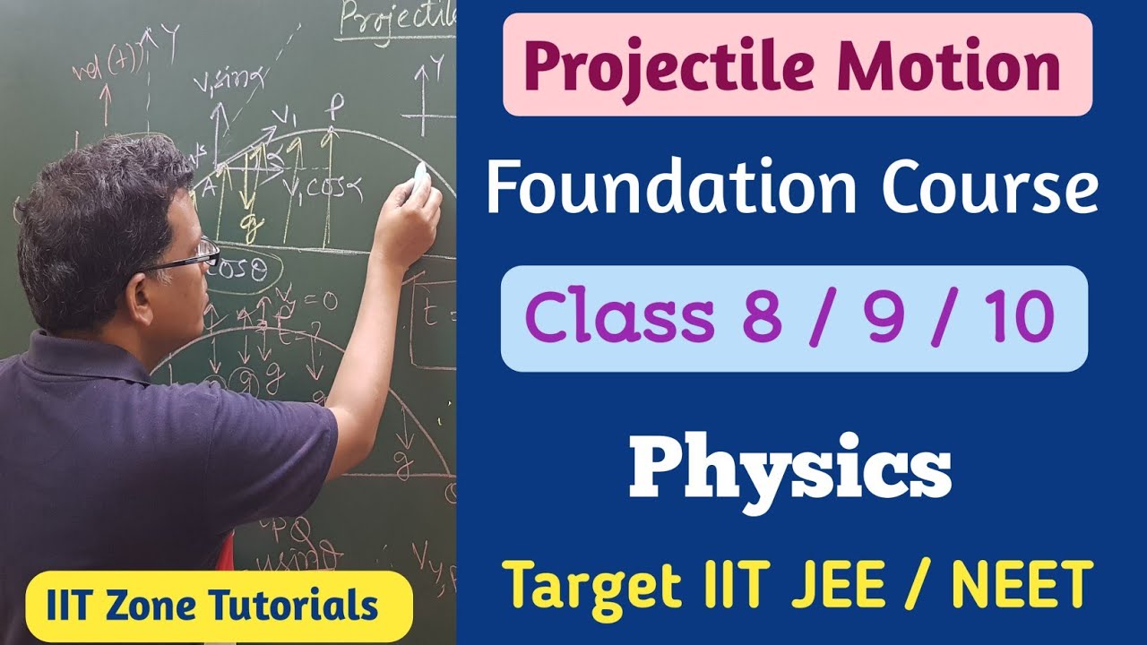 Foundation Course for IIT/NEET | Physics | Projectile Motion | Basic concept for Class 8/9/10.