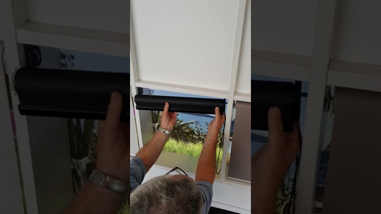 how to remove and reinstall a roller blind