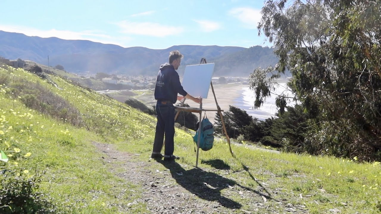 Composing with Simple Shapes, Plein Air Oil Painting Coastal California