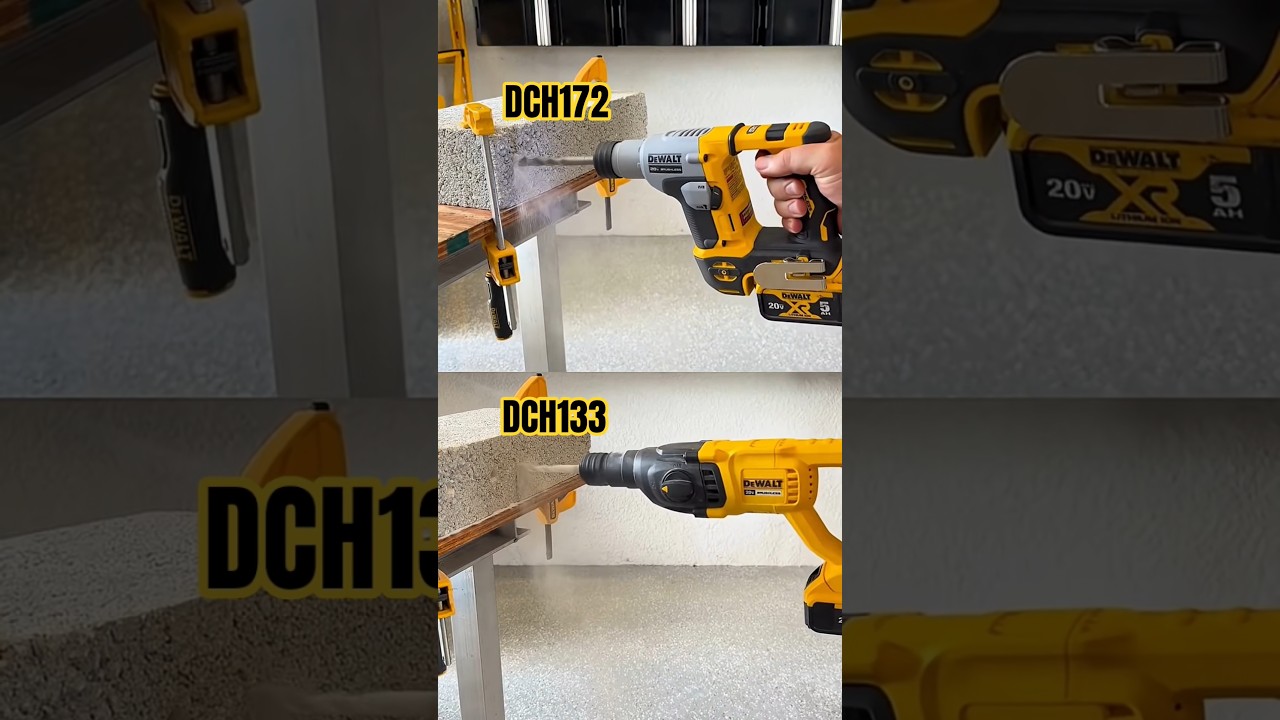 DEWALT DCH133, 172 AND MILWAUKEE M12 CHX #tools #tools4life #powertools #diy #beautifultools