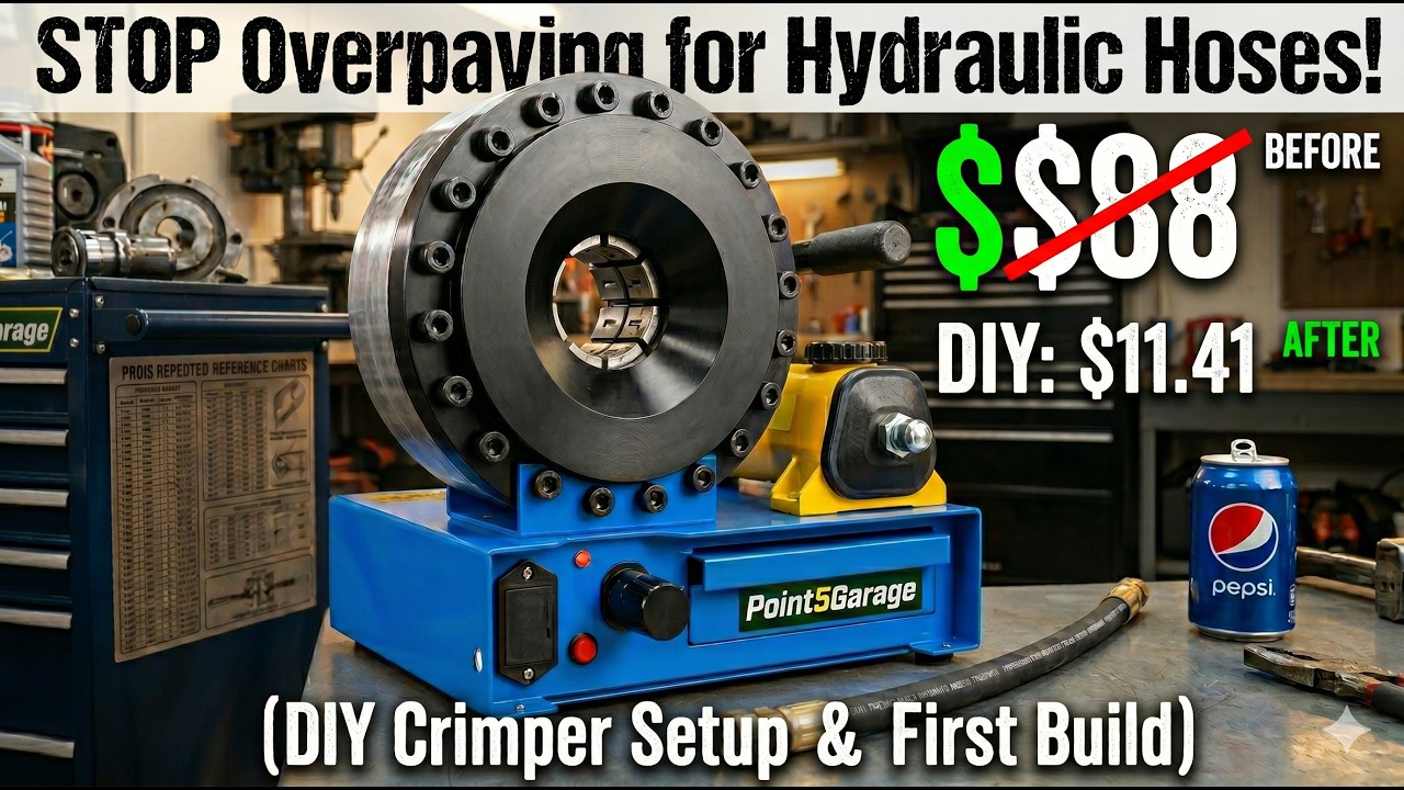 Cheap Hydraulic Hose Crimper Setup: Is it worth it or am I wasting my money? (+Electric Upgrade)