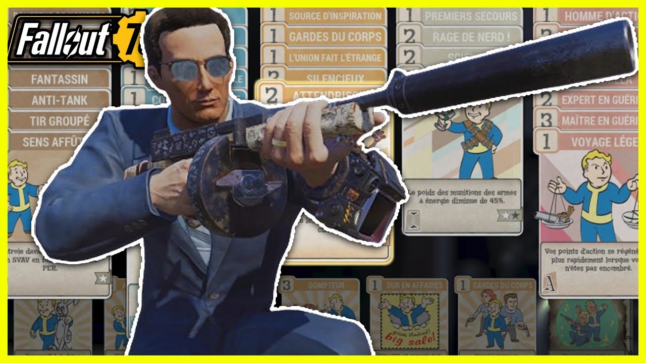 Fallout 76 - LE MEILLEUR BUILD COMMANDO LOW LIFE / FULL LIFE HUMAIN POUR LE ENDGAME !