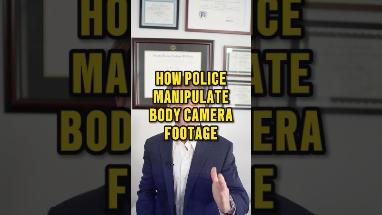 How 👮 manipulate body camera footage #lawyer