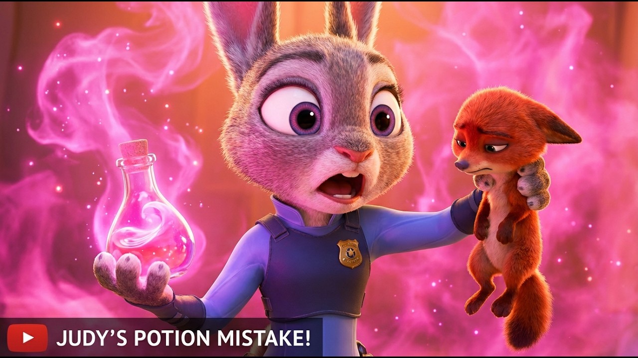 The Pink Potion Accident... 🧪💥 Watch until the End! Zootopia 2