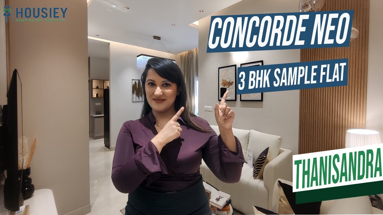 Concorde Neo Thanisandra | 3 BHK Sample Flat Tour [2025] | Concorde Bangalore
