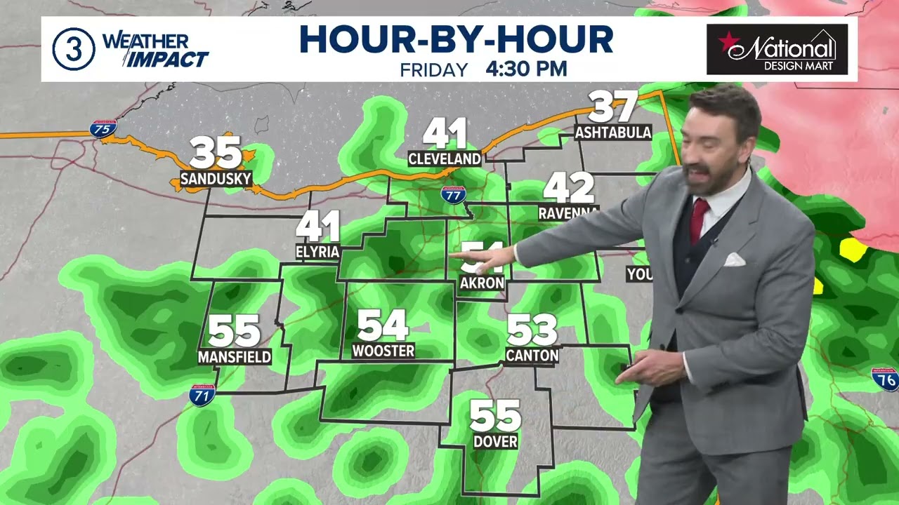 Cleveland and Northeast Ohio weather: Brief ice potential, then rain today