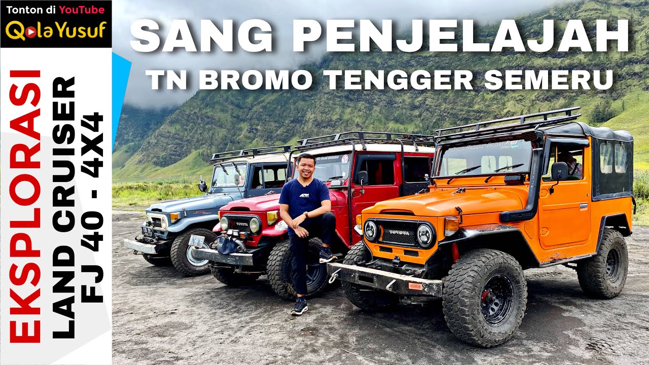 Eksplorasi Toyota Land Cruiser FJ40 - Jeep Offroad di Taman Nasional Bromo Tengger Semeru Indonesia