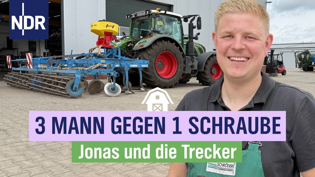 Schraubenproblem am Grubber | Jonas und die Trecker | Folge 9 | NDR