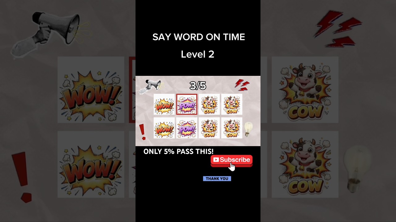 Say the word on beat challenge! Only 5% pass from first time, good luck✅ 