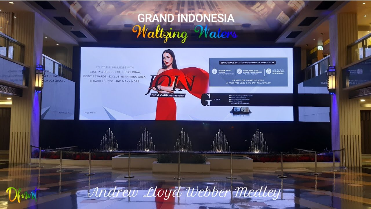 Grand Indonesia Fountain Show November 2021 (Andrew Lloyd Webber Medley) | Grand Indonesia, Jakarta