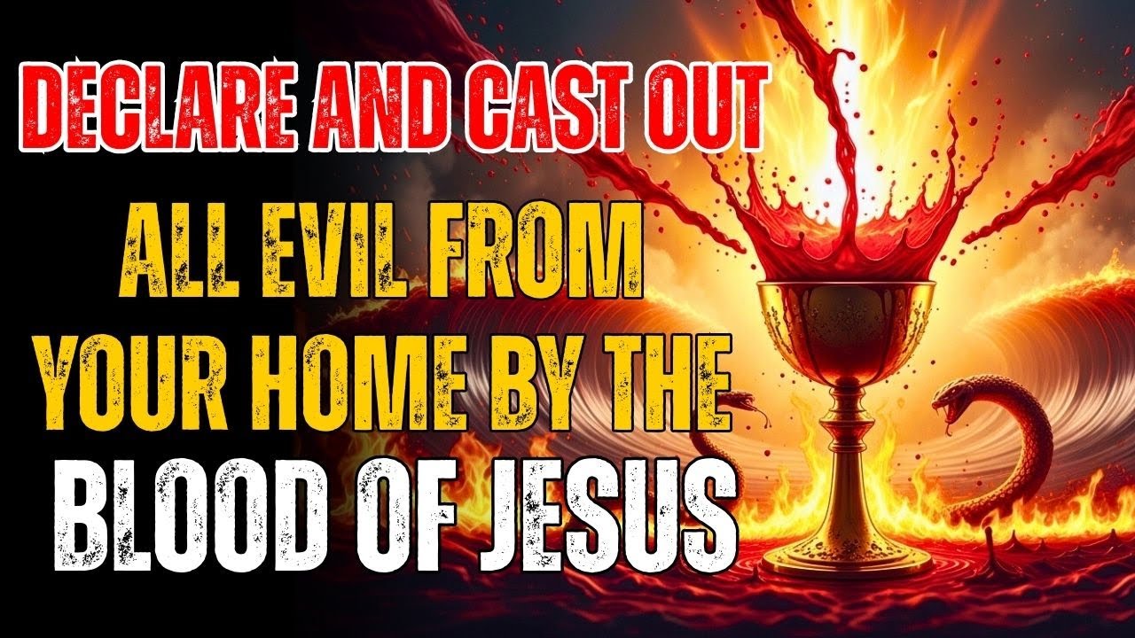 🩸 Declare and all evil energy LEAVES: The Blood of Jesus purifies your home right now