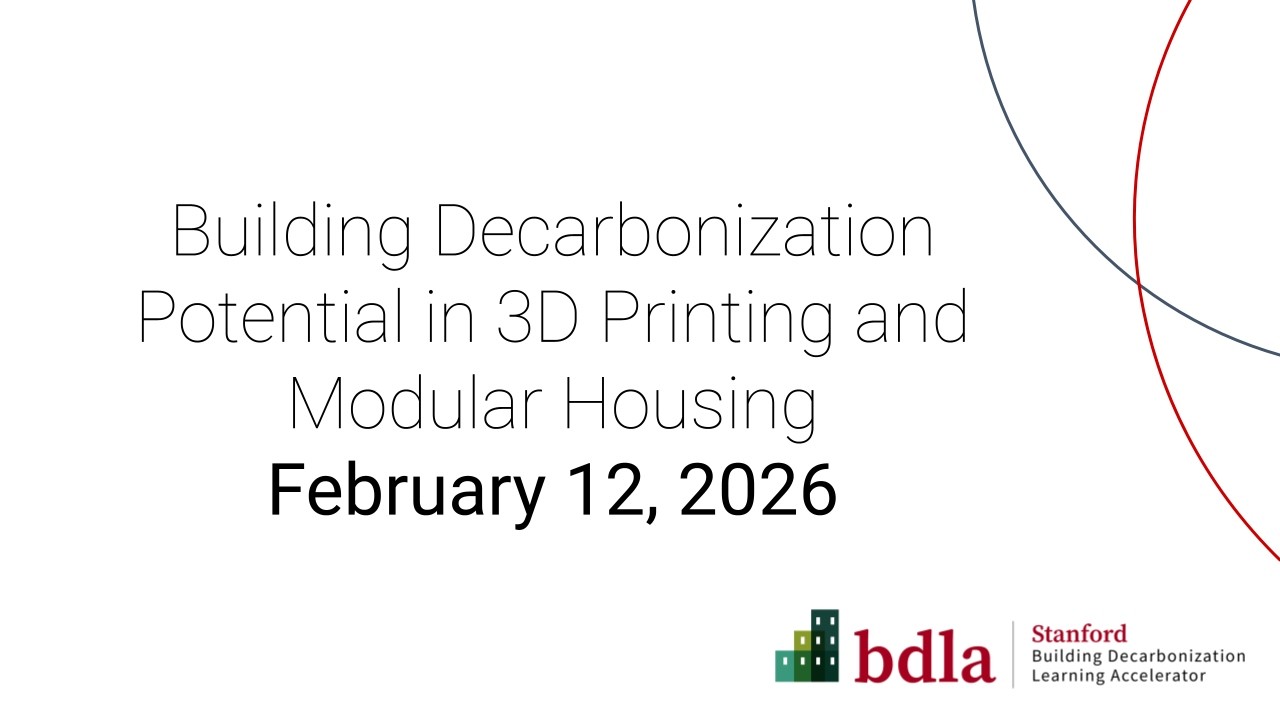 Building Decarbonization Potential in 3D Printing and Modular Housing