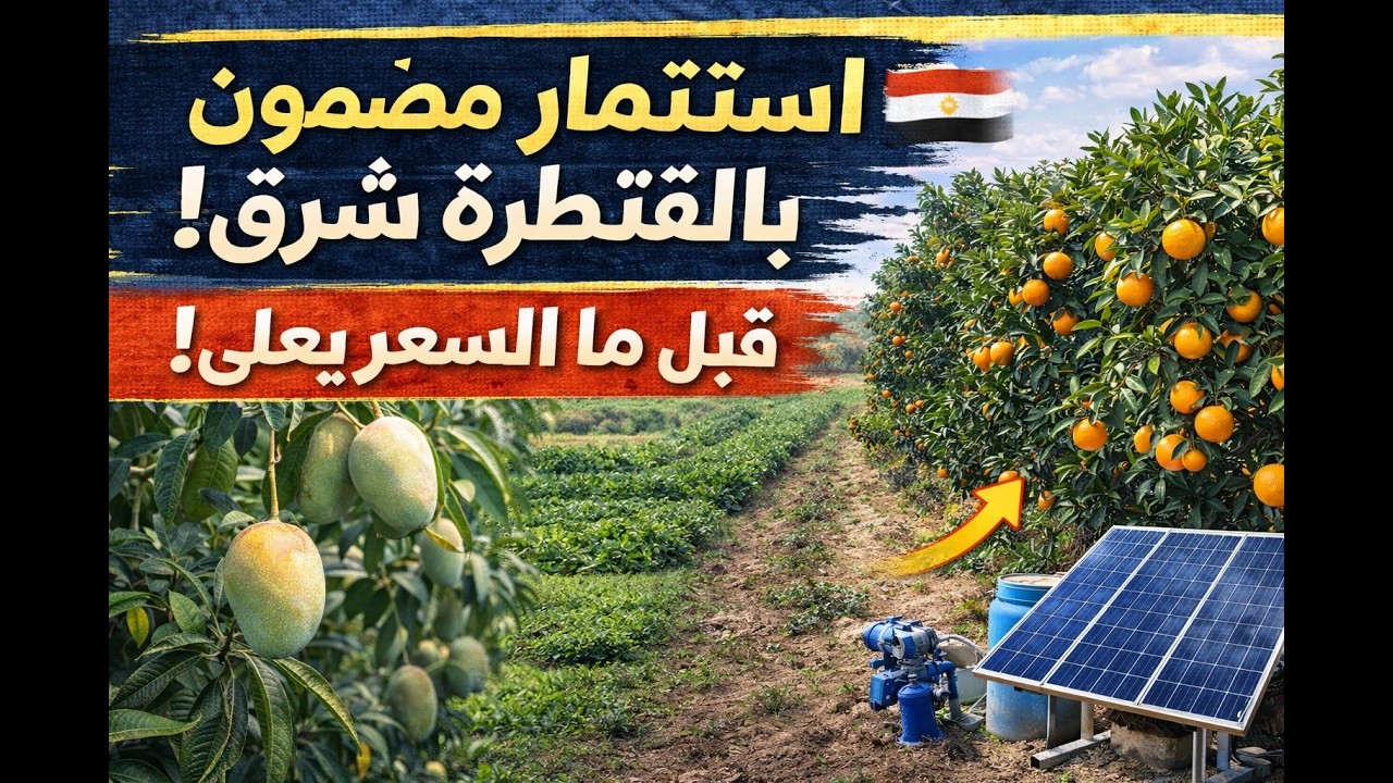 5 فدان للبيع في القنطرة شرق الإسماعيلية | مانجو سكري + كلمنتينا + ري نيلي وطاقة شمسية