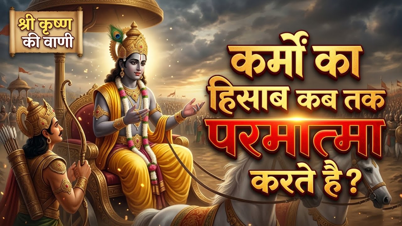 कर्मों का फल इंसान ko कैसे भुगतना पड़ता है? कर्मों का हिसाब कैसे होता जानिए श्रीकृष्ण की मधुर वाणी 