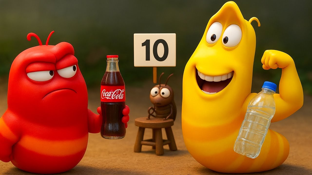 LARVA ANIMATION 2025: Soft drinks and water - Best Cartoons 20225 | Best Cartoon Collection