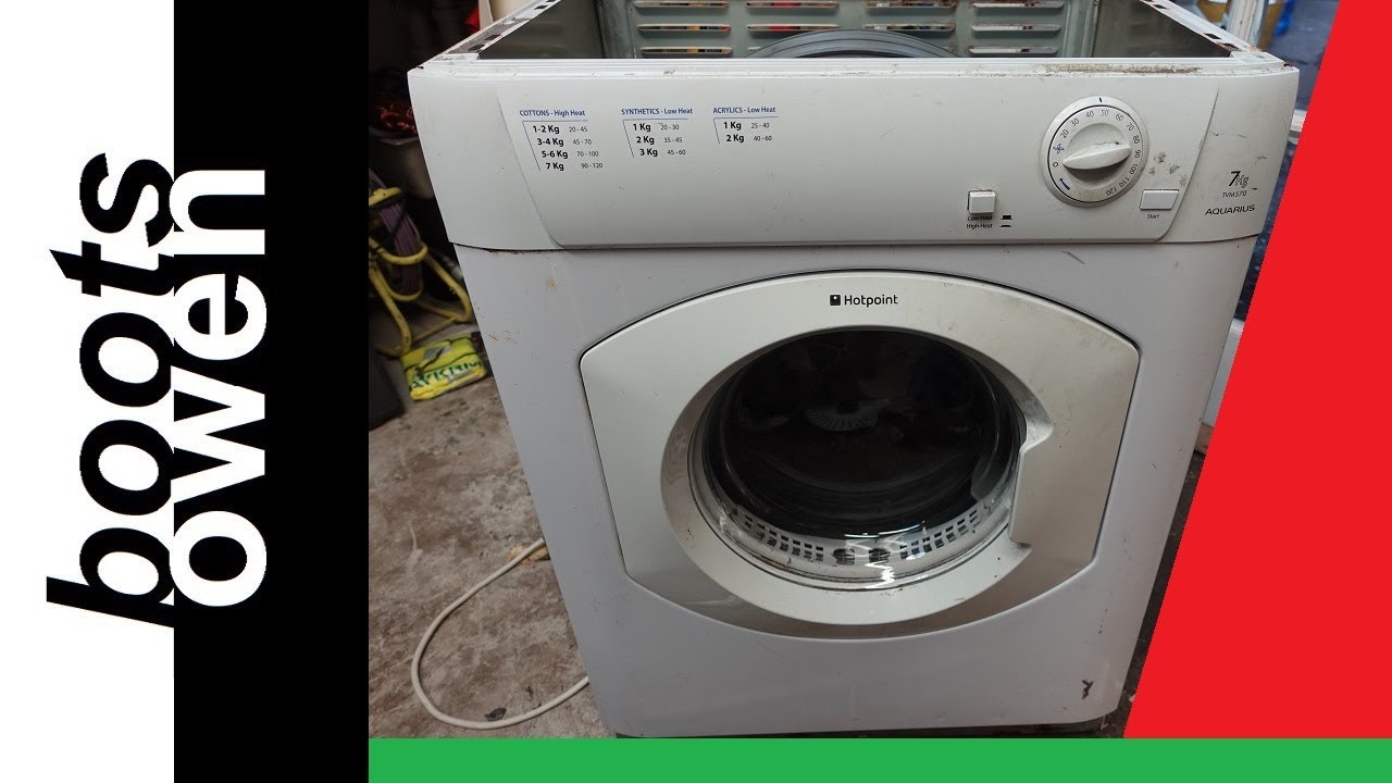 Hotpoint TVM570 7Kg tumble dryer autopsy:  full of money! Completely severed shaft!