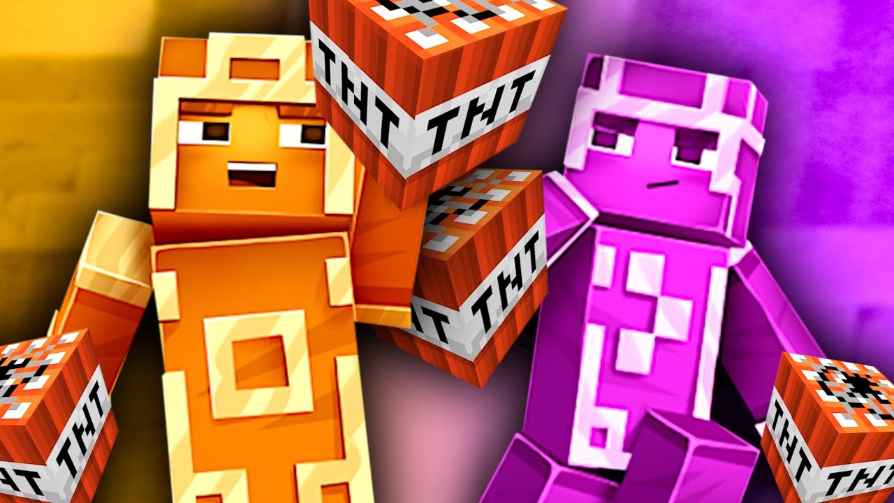 DWÓJKA PRZYJACIÓŁ OBRZUCA SIĘ TNT W MINERAFT DUNGEONS!