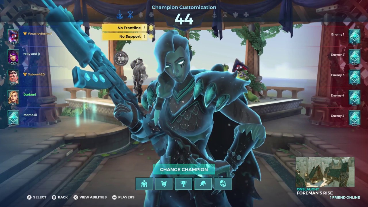 Tutorial: Paladins on Switch