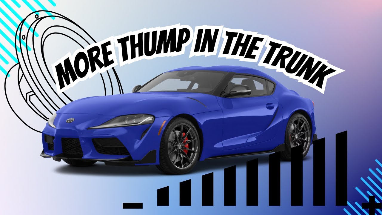 Must Have OEM Upgrade to your Toyota Mk5 Supra (Porting Subwoofers)