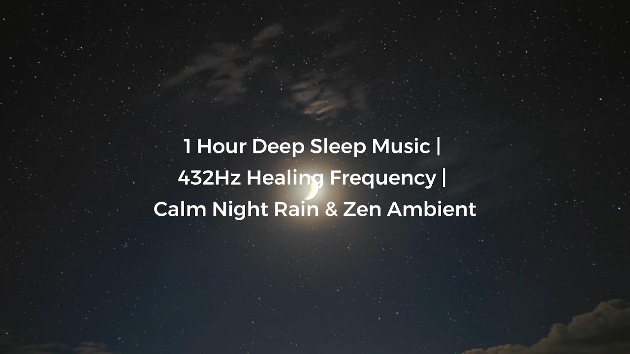1 Hour Deep Sleep Music with Gentle Stream | 432Hz Healing Frequency | Insomnia Relief