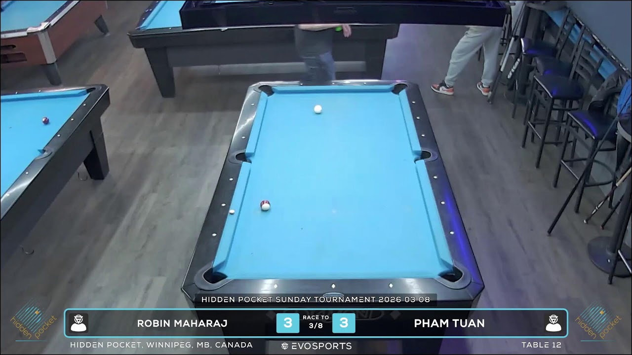 ROBIN MAHARAJ vs PHAM TUAN - HIDDEN POCKET - TABLE 12 | EvoSports