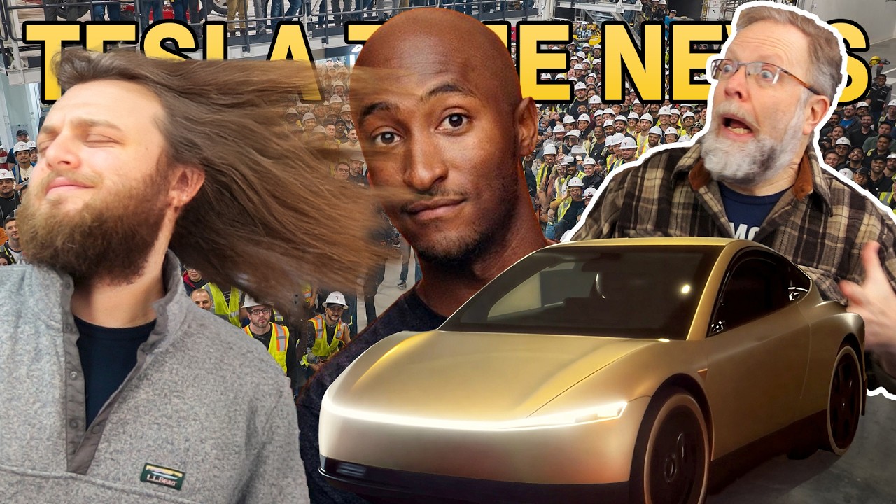 Marques Brownlee Goes Bald?! | Tesla Time News 587