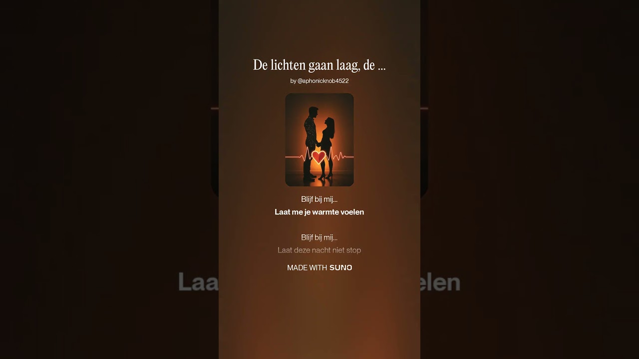 De lichten gaan laag, de nacht begint