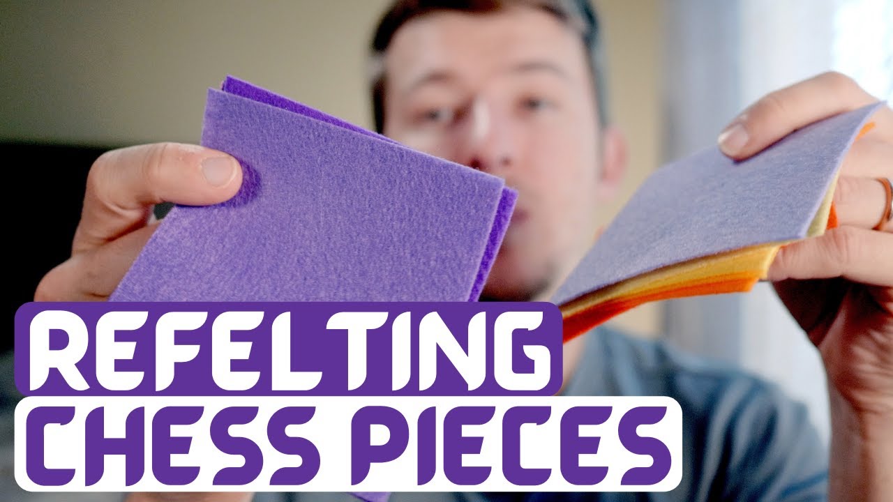 Looking For The Best Ways To Refelt Old Chess Sets At Home - Felt Replacement