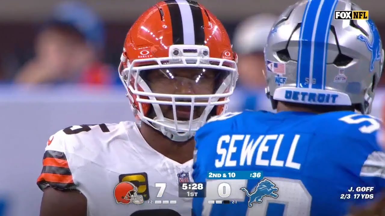 Penei Sewell vs Myles Garrett (2025) | OL vs DL Matchup
