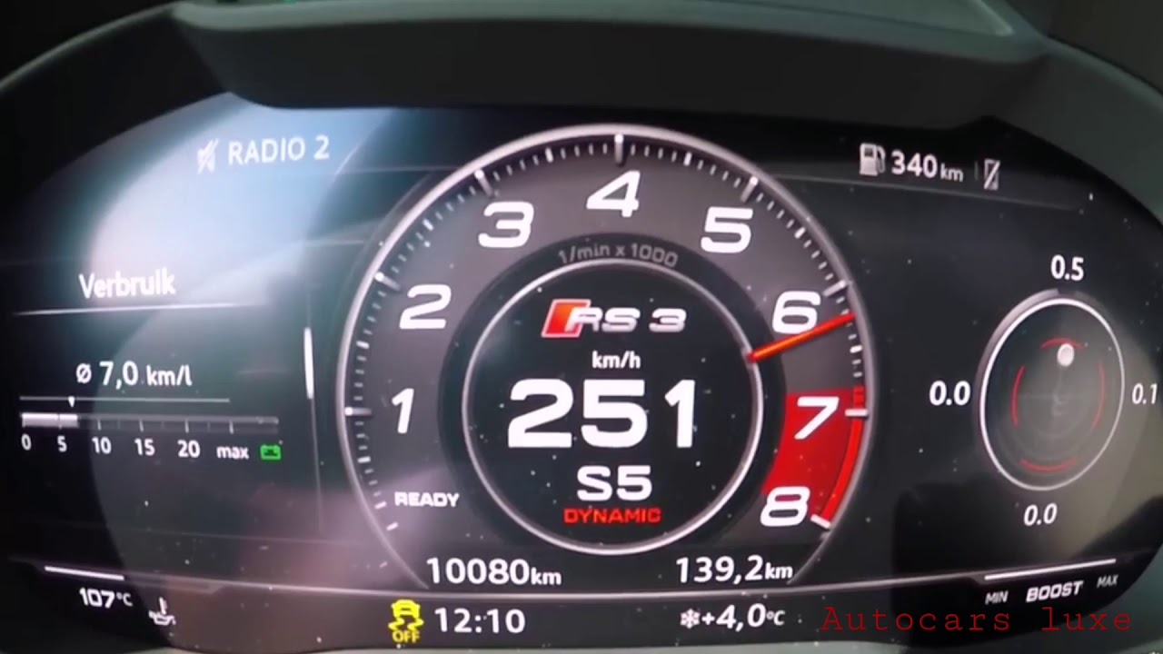 TOP SPEED - 530HP Audi RS3 8V Sportback with Milltek Exhaust - LOUD Accelerations