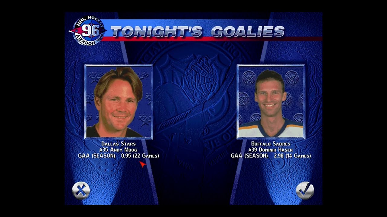 EA Sports NHL '96 - All-star Season 1 Stars Game 23 | The Stars Blunt the Sabres' Edge in DAL