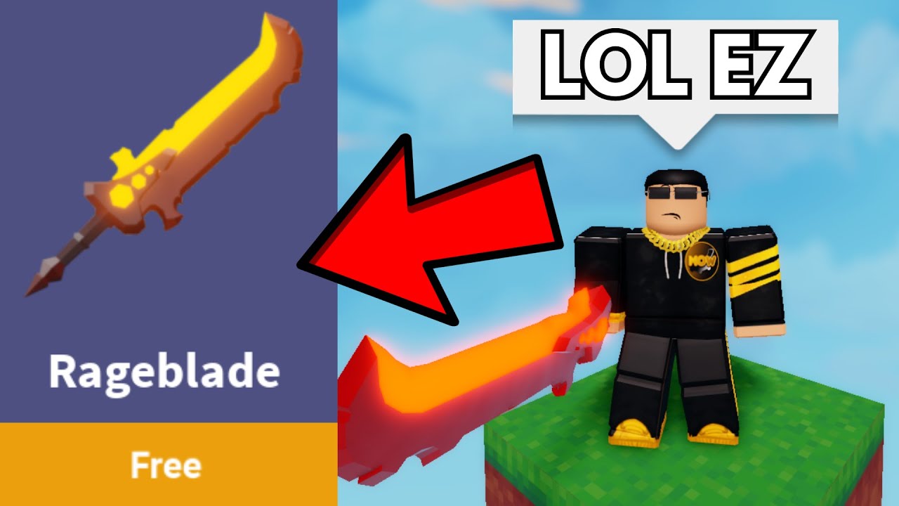 1v50, but Rageblade is FREE in Roblox Bedwars.. (INSANE)