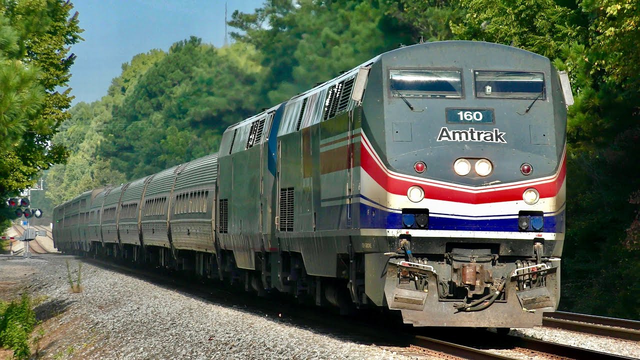 Trains in Raleigh-Durham, NC | Amtrak Heritage Units Galore