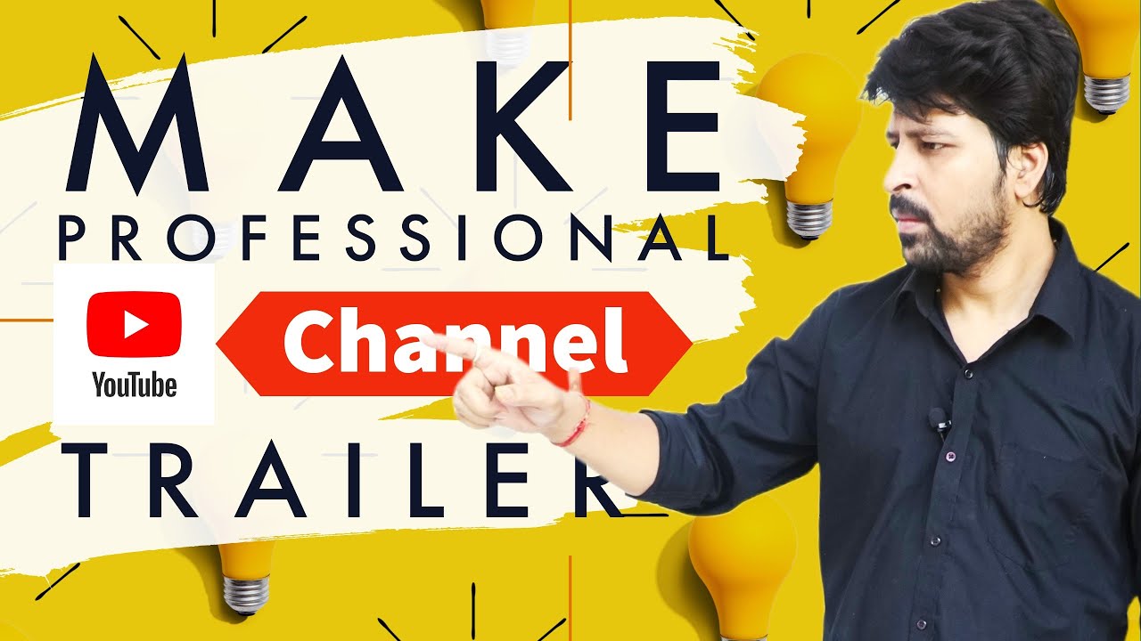 How To Make a YouTube Channel Trailer | Without Video Editing Software  #channeltrailer #youtube