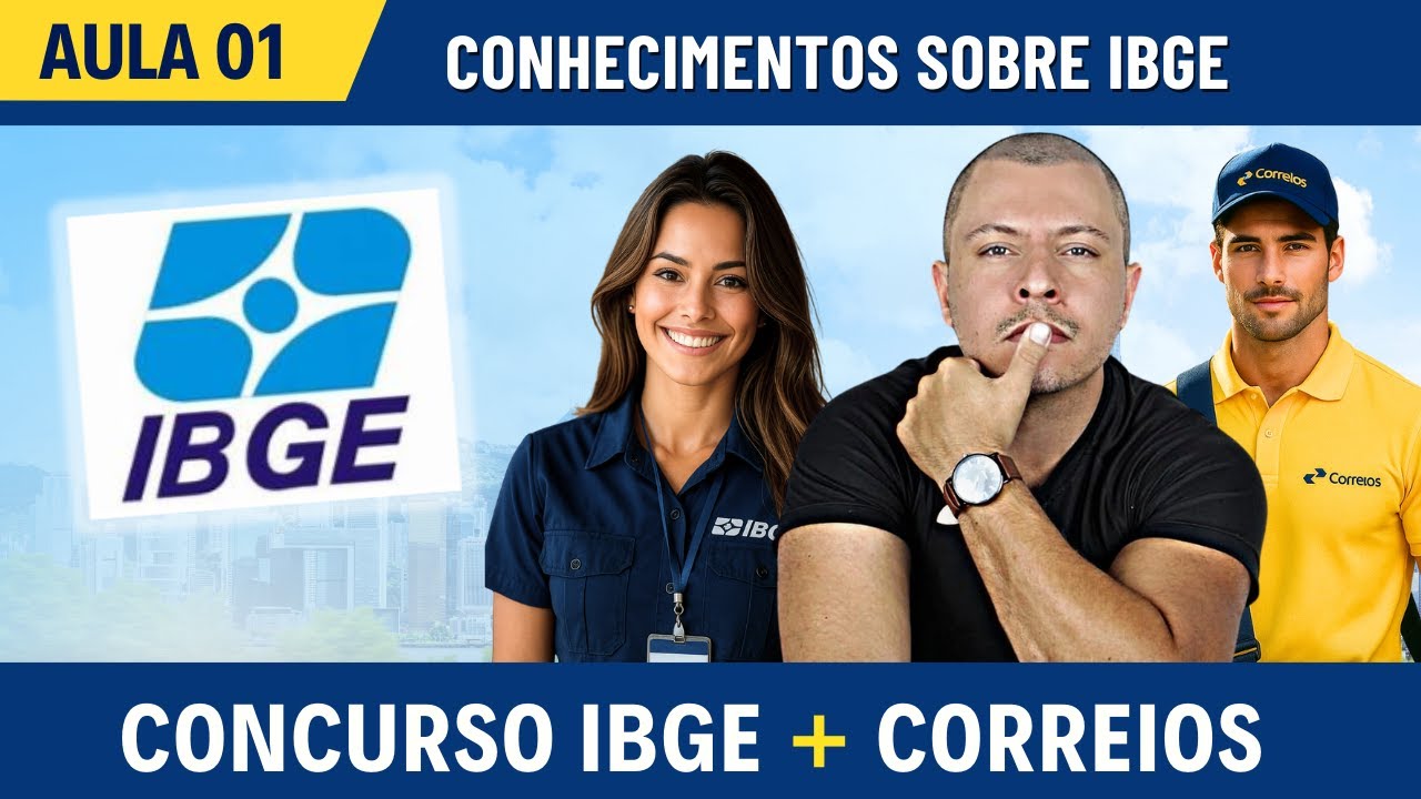 AULA 01 - CONCURSO IBGE 2026 + Correios (Curso completo gratuito)