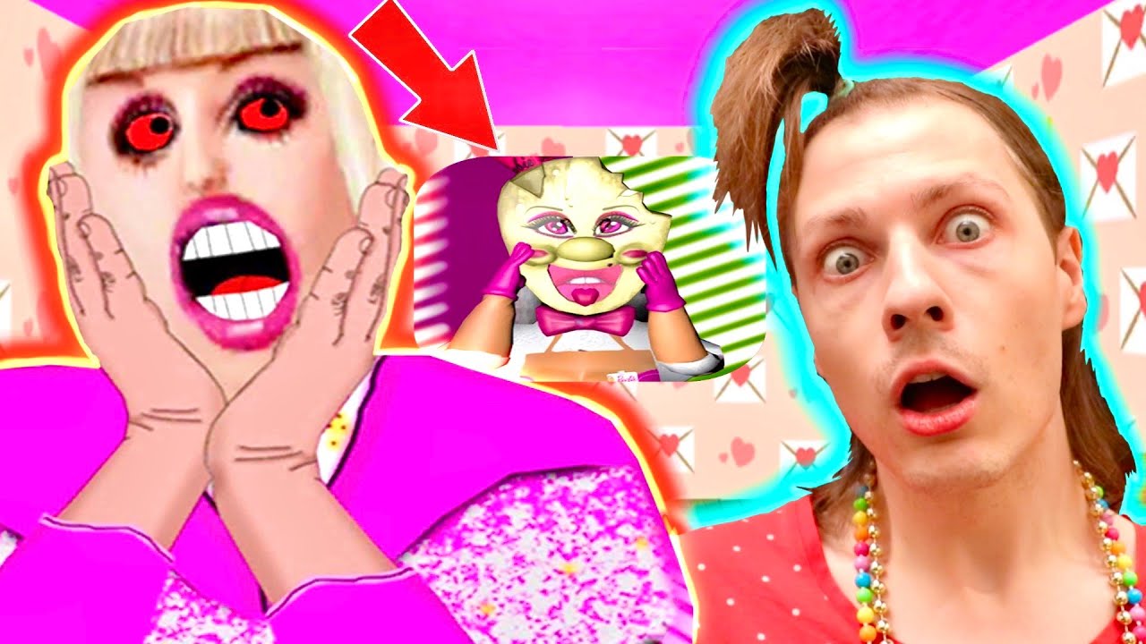 GRANNY BARBIE ICE SCREAM JE JOUE EN FRANÇAIS ET RUSSE AVEC LA GRAND-MÈRE PSYCHOPATHE ! Nadège Candle