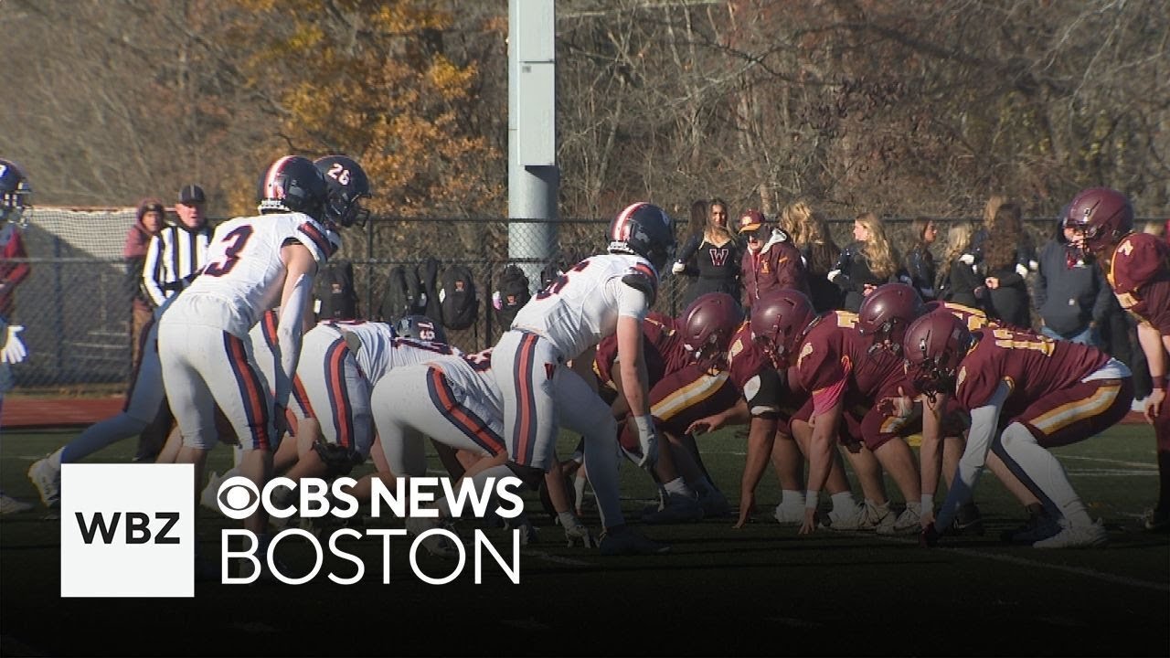 High school football teams face off for Thanksgiving games in Massachusetts