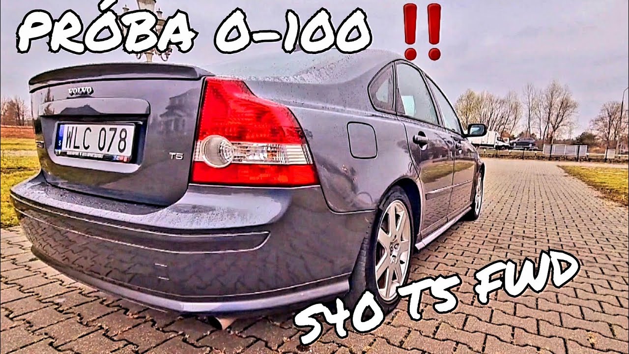 PR&Oacute;BA 0-100 ‼️🔥 PRZYSPIESZENIE 🔥 VOLVO S40 T5 ‼️ 2.5T 220KM R5 ✅ Manual ✅ FWD Acceleration ‼️