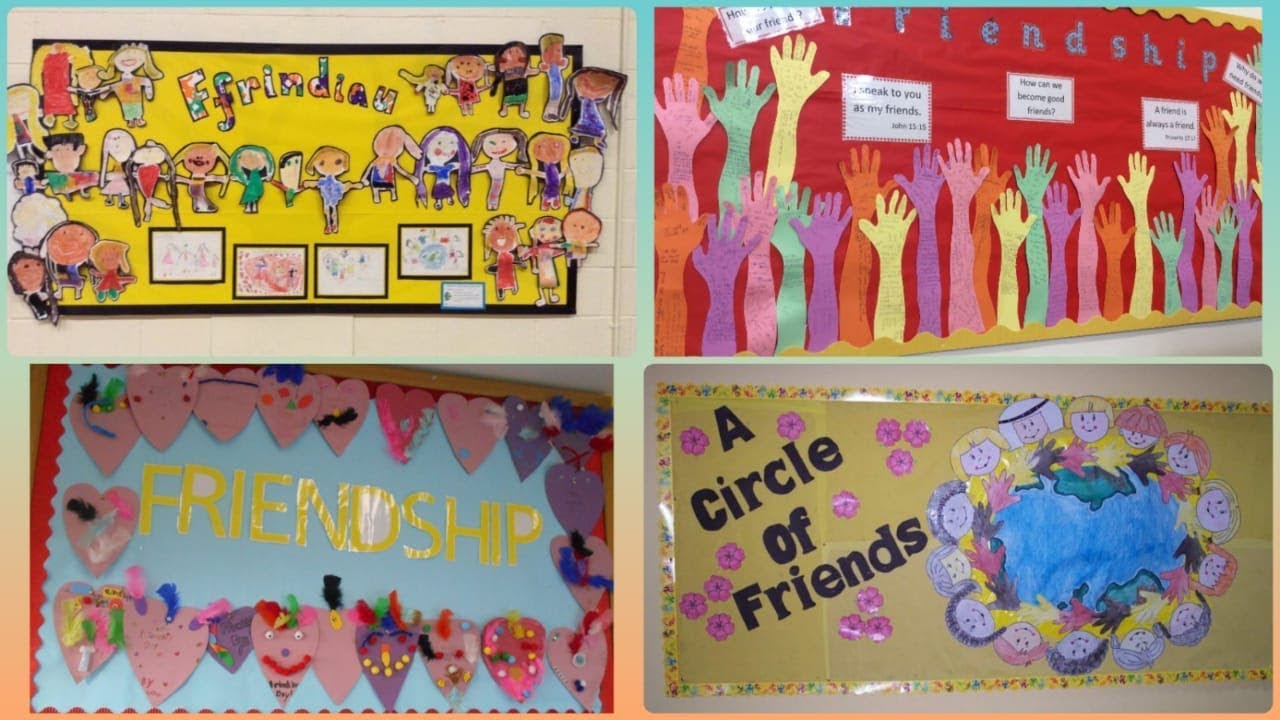 Friendship day display board || Friendship day display board ideas for school ||