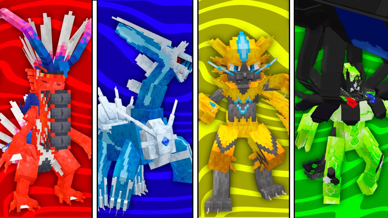 AS CORES DECIDEM MEU POKÉMON LENDÁRIO NO MINECRAFT COBBLEMON