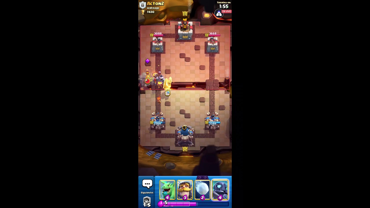 Jugando Clash Royal