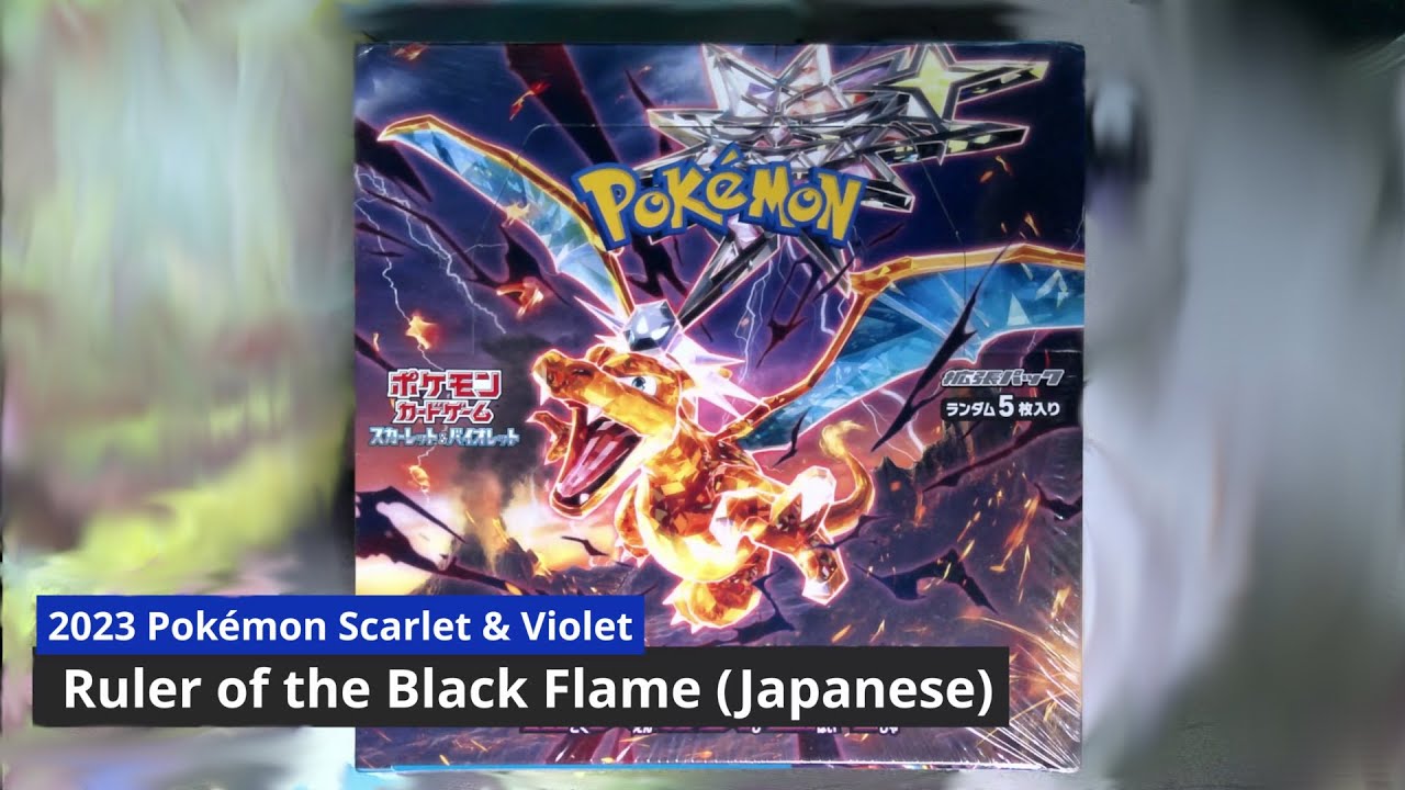 Unboxing Pokemon Scarlet & Violet Ruler of the Black Flame (SV3) Booster Box (Japanese)